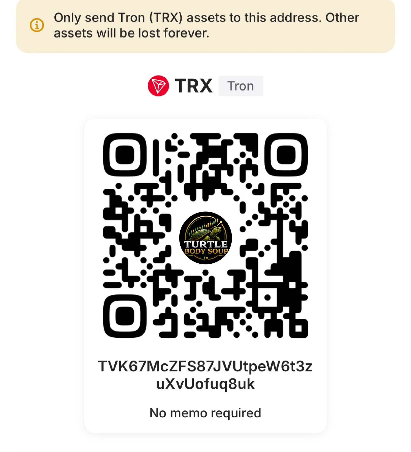 TRON TRC20 QR Code